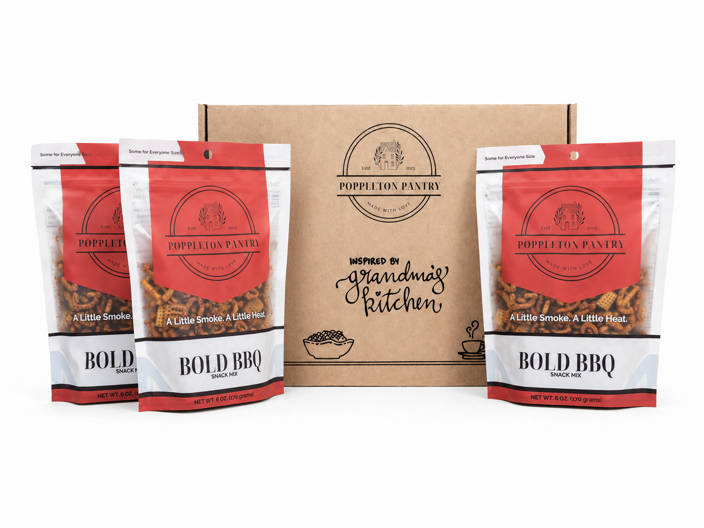Bold BBQ Snack Mix 6oz Bundle of 3