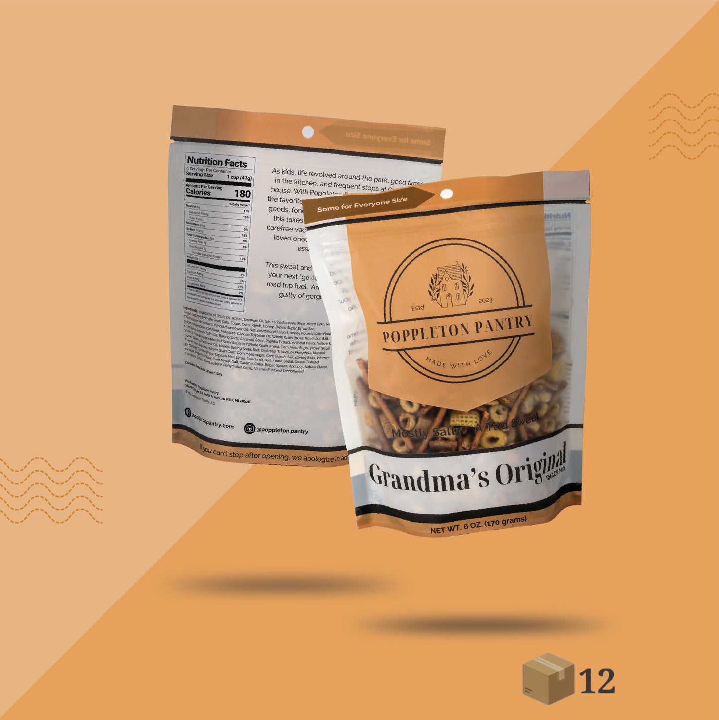 Grandma's Original Snack Mix 6oz Case of 12